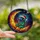Space Dreamers' Tiffany Stained Glass Astronaut Moonscape Golden Teal Orange Jewel Tone Pattern Stained Glass Suncatcher - 2