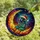 Space Dreamers' Tiffany Stained Glass Astronaut Moonscape Golden Teal Orange Jewel Tone Pattern Stained Glass Suncatcher - 3