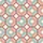 Women's Vintage Art Deco Velvet Long Sleeve Sleep Set - Coral Pink Aqua Blue Quatrefoil Pattern Satin Pajamas Set - 4