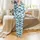 Family Bamboo Pajamas: Flying Whales & Dolphin Ethereal Print Two-Piece Set Satin Pajamas Set - 2