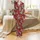 Hippo Lover Family: Funny Crimson Red Christmas Hippo Santa Hat Pattern Pajamas Set Satin Pajamas Set - 2