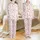 Slumber Party Pajamas: Whimsical Pink Pizza, Popcorn, Sleep Mask & Star Pattern - Cozy Sleepwear Satin Pajamas Set - 1