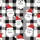 Christmas Pajama Sets: Santa & Black White Plaid Cotton Flannel Satin Pajamas Set - 4