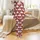 Family Christmas Sleepwear: Angus Cattle, Santa Hats, Snowdrifts & Festive Red Print Satin Pajamas Set - 2