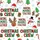 Family Christmas 2025 Crew: Making Memories Festive Seamless Pattern Digital PNG Design Satin Pajamas Set - 4
