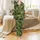 Women's Indian Deep Olive Jungle Print Pajama Set: Hand-Drawn Leopard Zebra Cotton Sleepwear Satin Pajamas Set - 2