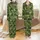 Women's Indian Deep Olive Jungle Print Pajama Set: Hand-Drawn Leopard Zebra Cotton Sleepwear Satin Pajamas Set - 1