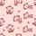 Cozy Comfort Lover's Pastel Pink Crocheted Monkey & Star Pattern Soft Sleep Set Satin Pajamas Set - 4