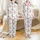 Bachelorette Celebration: Watercolor Pink Robe & Prosecco Pajamas Set Satin Pajamas Set - 1