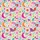 Whimsical Art Lover's Hand-Drawn Folk Art Celestial Pattern: Serene Moons, Stars, Birds, Flowers in Magenta Teal Orange Satin Pajamas Set - 4