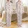 Family Christmas Pajamas: Whimsical Santa Chicken, Reindeer, Holly & Snowflake Pattern Sleep Set Satin Pajamas Set - 1