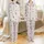 Unisex Family Holiday Loungewear: Vintage Striped Santa, Gingerbread & Reindeer Design Satin Pajamas Set - 1