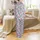 Bridesmaid Personalized Pajamas: Watercolor Floral Jersey Cotton Short Set - Periwinkle & Rose Satin Pajamas Set - 3