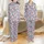 Bridesmaid Personalized Pajamas: Watercolor Floral Jersey Cotton Short Set - Periwinkle & Rose Satin Pajamas Set - 1