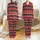 Family Holiday Pajamas: Nordic Reindeer, Snowflake Pattern - Red Black White Long Sleeve Set Satin Pajamas Set - 1