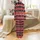 Family Holiday Pajamas: Nordic Reindeer, Snowflake Pattern - Red Black White Long Sleeve Set Satin Pajamas Set - 3