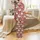 Family's Festive Hand-Drawn Teddy Bear Winter Activities Pattern - Cozy Polyester Spandex Pajama Set Satin Pajamas Set - 3
