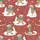Family's Festive Hand-Drawn Teddy Bear Winter Activities Pattern - Cozy Polyester Spandex Pajama Set Satin Pajamas Set - 4