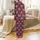 Personalized Family Christmas Pajamas: Holly Berry Snowflake Design - Burgundy Polyester Sleep Set Satin Pajamas Set - 3