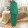 Personalized Matching Pet & Owner Emerald Green Satin Pajamas: Calligraphic Monogram Sleep Set Satin Pajamas Set - 3