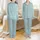 Personalized Pure Cotton Pajamas: Elegant Teal Monogram Hot Pink Lattice Sleep Set Satin Pajamas Set - 1