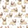 Women's Fawn French Bulldog Print: Yellow Cream Frenchie Dog Pattern Polycotton Shorts Sleep Set Satin Pajamas Set - 4