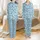 Youth Light Blue Cartoon Penguin Footed Pajamas Pattern | 2T-14 Sizes, Hood, Removable Footies, A0, Projector File Satin Pajamas Set - 1