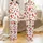 Family Holiday Pajamas: Whimsical Pancakes & Christmas Breakfast Pattern - Cozy Sleep Set Satin Pajamas Set - 1
