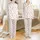 Women's Sweet Peach Blossom Crinkle Cotton Pajamas - Hand-Drawn Sleep Set Satin Pajamas Set - 1