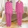 Personalized Pet & Owner: Hot Pink Satin Monogram Initial Pajama Set Satin Pajamas Set - 1