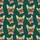 Dogs & Cats Satin Pajamas: Emerald French Bulldog Candy Cane Bow Tie Design - Holiday Pet Sleepwear Satin Pajamas Set - 4