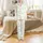 Women's Coquette Bridesmaid Margarita Pink Ribbon Watercolor Pajama Set Satin Pajamas Set - 2