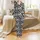 Greyhound Dog: Abstract Inkblot Silhouettes Pajamas Sewing Pattern - Zipper, Size Medium Satin Pajamas Set - 2