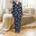 Family Holiday Comfort Set: Whimsical Gingerbread Candy Cane Navy Seamless Pattern - Soft Long Sleeve Loungewear Satin Pajamas Set - 2