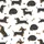 Dachshund Lover's Playful Black & Tan Wiener Dog Cartoon Pattern Cozy Pajamas Set Satin Pajamas Set - 4