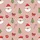 Coquette Christmas Satin Sleep Set: Blush Pink Santa Bow Candy Cane Pattern Loungewear Satin Pajamas Set - 4