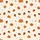 Toddler Kids Little Pumpkin: Scattered Cream Fall Pumpkin Acorn Bamboo Viscose Sleep Set Satin Pajamas Set - 4