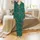 Family Personalized Satin Christmas Pajamas - Burgundy Green Evergreen Holly Berry Custom Name Satin Pajamas Set - 2