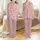 Personalized Bridal Party Dusty Rose Cherry Blossom Feather Monogram Satin Pajamas Satin Pajamas Set - 1