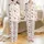 Bridesmaid Monogrammed Loungewear: Love Script Peony Floral Rayon Cotton Sleep Set Gift Satin Pajamas Set - 1