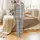 Unisex Vintage European Off-White Charcoal Taupe Vertical Stripe Plaid Flannel Cotton Loungewear Set Satin Pajamas Set - 2