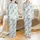 Personalized Wedding Party & Kids Pajamas: Elegant Monogram Initials, Golden Script Satin Pajamas Set - 1