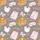 Girls' Sleepover Pajamas: Whimsical Watercolor Pancakes, Slippers & Bows Design Satin Pajamas Set - 4
