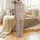Women's Pink Bird Pajamas: Indian Botanical Block Print Cotton Sleep Set Satin Pajamas Set - 3