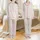 Unisex Kids Christmas Cousin Crew Pajamas: Whimsical Red Green Stripe Holiday Sleepwear Satin Pajamas Set - 1