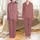 Personalized Family Name: Elegant Red Green Foliage Swirl Pattern Polyester Christmas Pajamas Set Satin Pajamas Set - 1