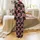 Family Celebration: 2025 Christmas Matching Distressed Santa Hat Plaid Craft Kit Satin Pajamas Set - 3