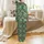 Women's Indian Handmade 100% Cotton Pajamas: Marigold Jungle Block Print Leopard Zebra Toucan Satin Pajamas Set - 3