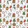 Adult Personalized Color-In Christmas Pajamas: Whimsical Cookie & Holiday Scene Loungewear Satin Pajamas Set - 4