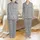 Family Long Sleeve Pajamas: Nordic Fair Isle Snowflake Reindeer Motif Set Satin Pajamas Set - 1